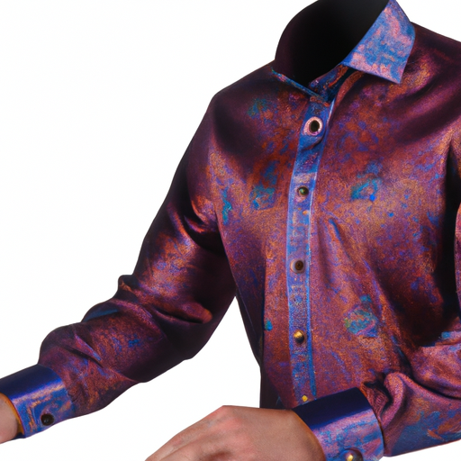 pacinoble mens long sleeve fashion luxury design print dress shirt
