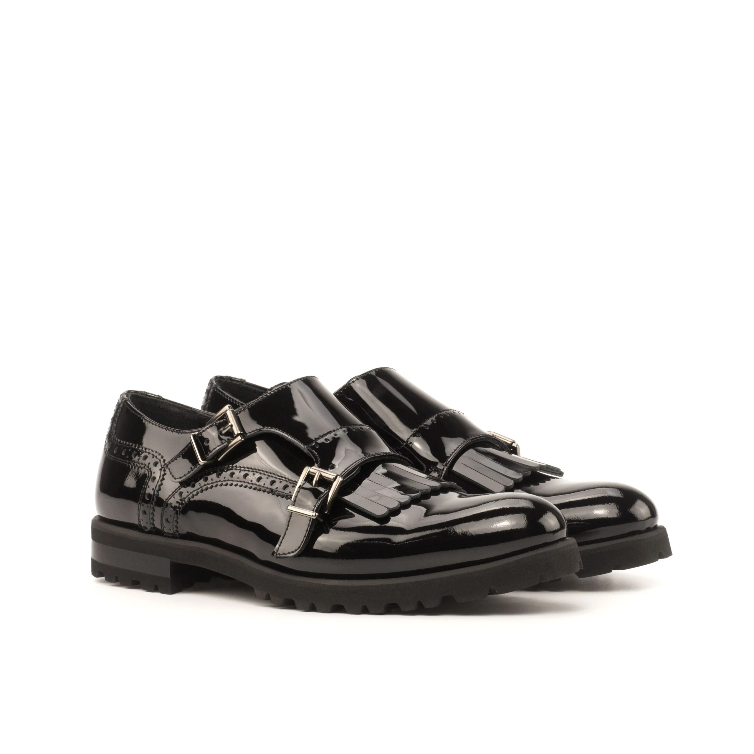 Black womens monk strap shoe Black womens monk strap shoe