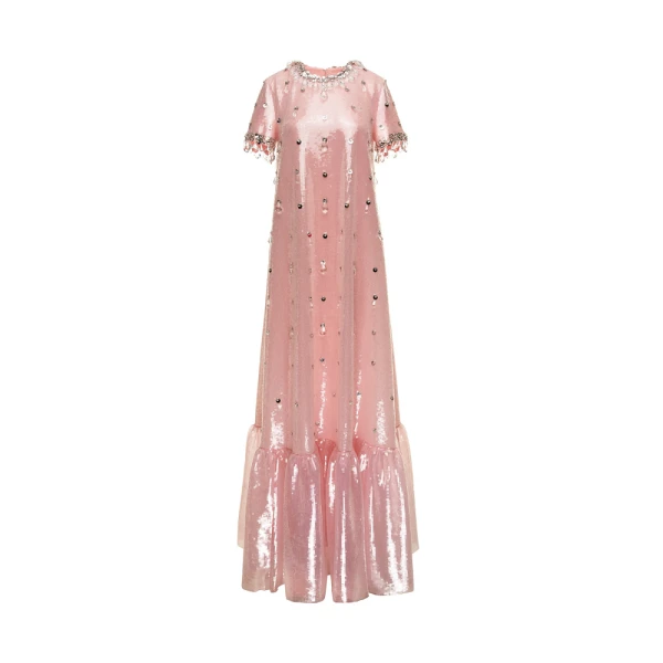 Adelaide gown pink quartz embellished crepe (Copy) Clothing Bridal Luxury Shoes 