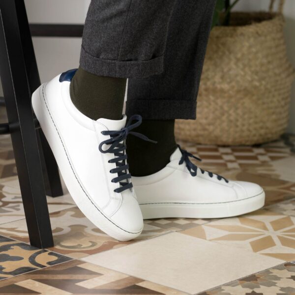  Luxury Handbags by you White Low Top Trainer, view 6