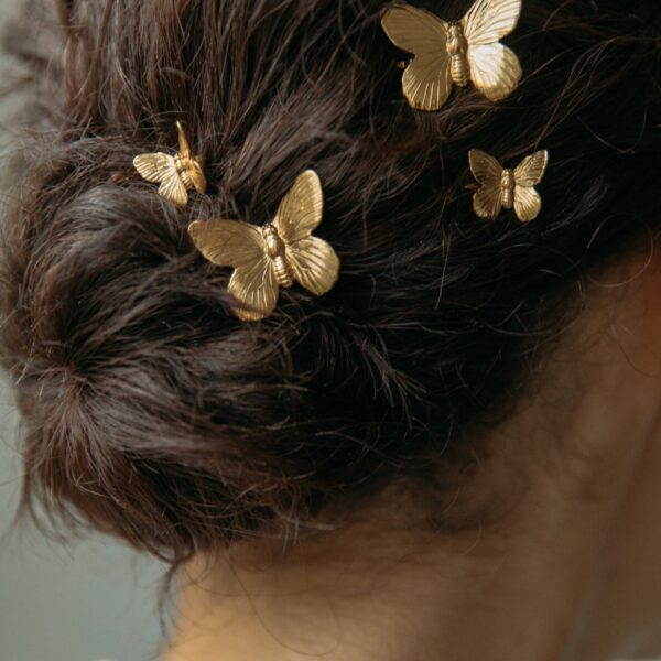Jennifer Behr Pippa gold bobby pin set, view 3