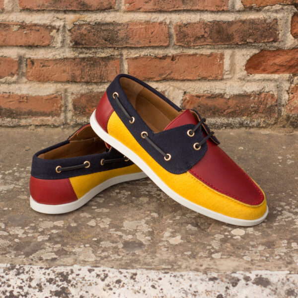  Luxury Handbags by you Yellow Mens Boat shoes, view 4