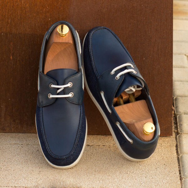  Luxury Handbags by you Blue Mens Boat shoes, view 4
