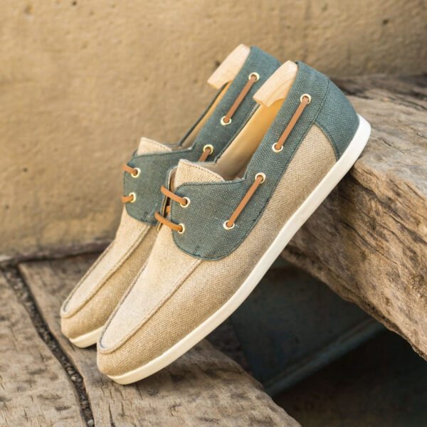  Luxury Handbags by you White Mens Boat shoes, view 4