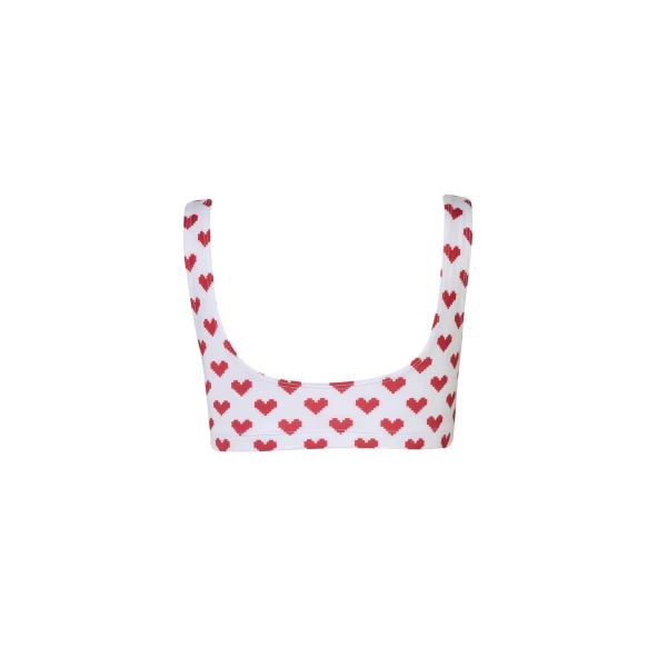 Verdelimon - Top - Amy - Dreamland - Red Pixel Hearts - Front
