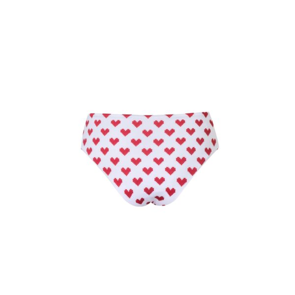 Verdelimon Bikini bottoms Angeles Bottom Red Pixel Hearts, view 2