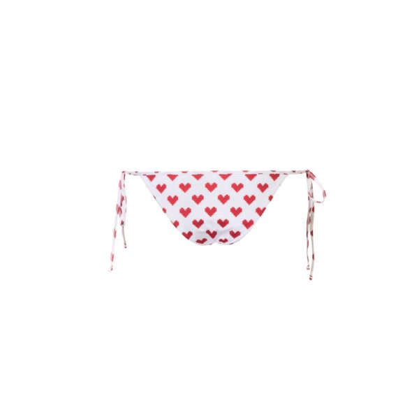 Verdelimon Low waisted swimsuit Bauta Bottom Red Pixel Hearts, view 2