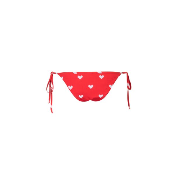 Verdelimon Low-waisted swimsuit Bauta Bottom White Pixel Hearts, view 2