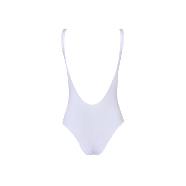 Acacia One Piece Embroidered White Heart