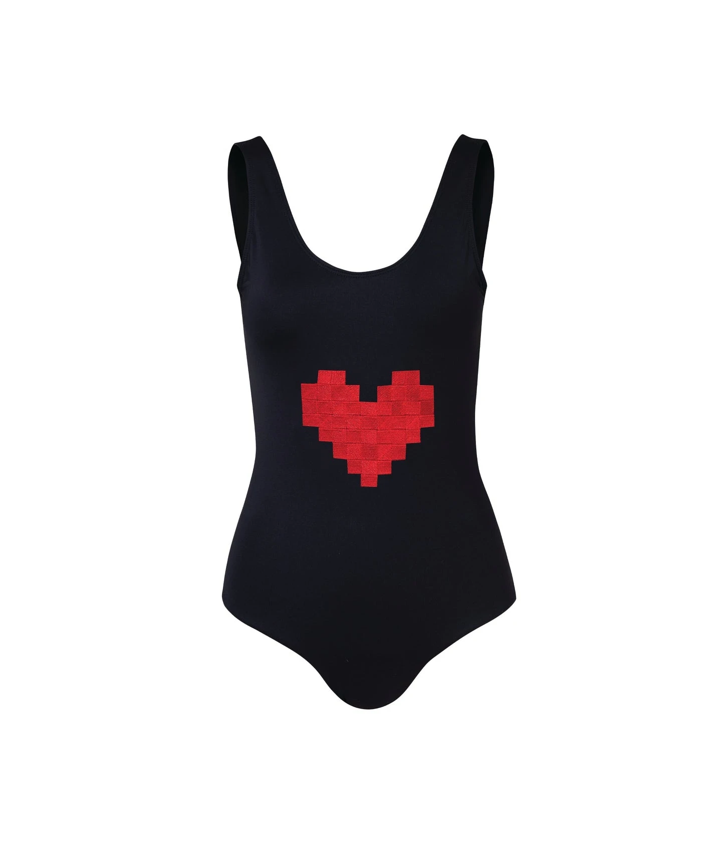 Miami-One-Piece-Embroidered-Black-Hearts-Front_1445x One-piece swimsuit