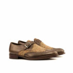 Single monk strap shoes
