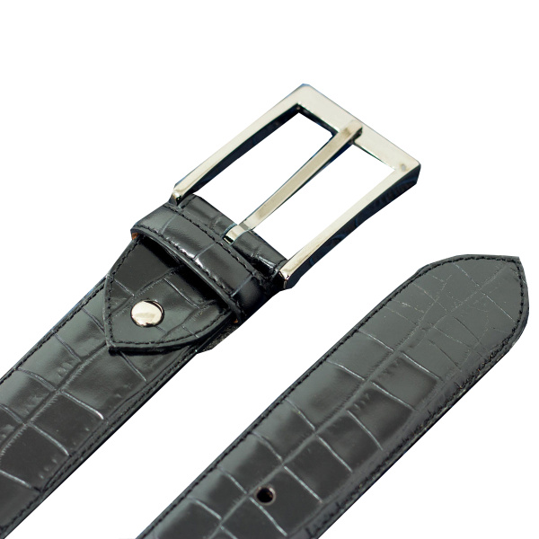 mens designer black belt Black Painted croco Men Hamptons Belts Men Black Painted croco Belts Luxury Shoes 