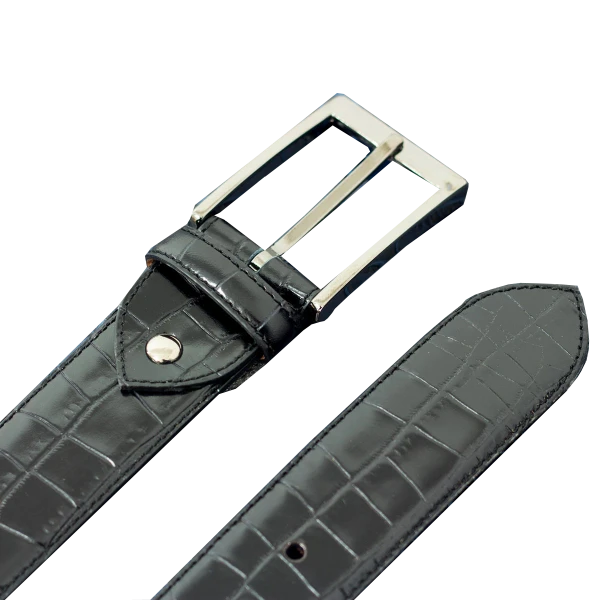 mens designer black belt Black Painted croco Men Hamptons Belts Men Black Painted croco Belts Luxury Shoes 