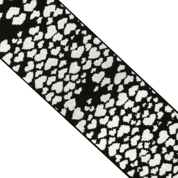Ingmarson Hearts Wool & Cashmere Scarf Black, view 3
