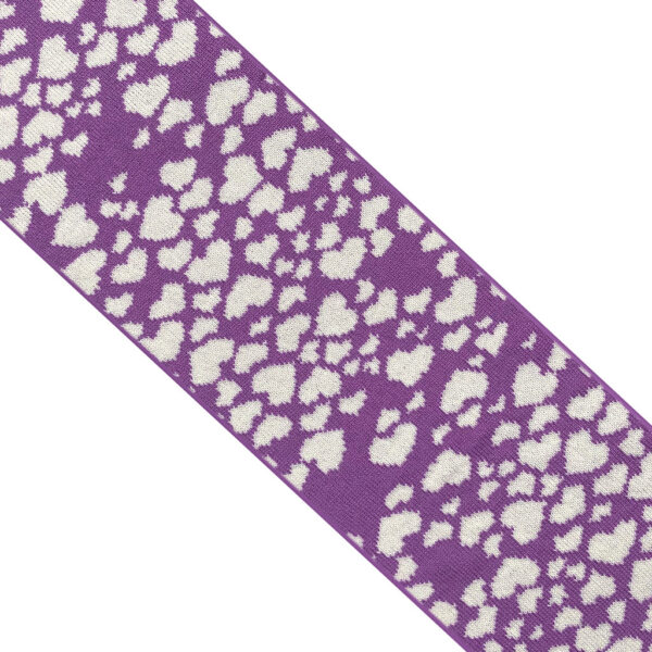 Ingmarson Hearts Wool & Cashmere Scarf Lilac, view 4