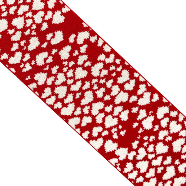 Ingmarson Hearts Wool & Cashmere Scarf Red, view 3
