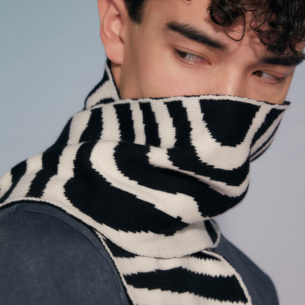 Ingmarson Organic Stripes Wool & Cashmere Scarf, view 3