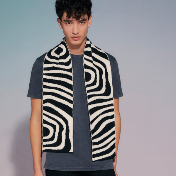 Ingmarson Organic Stripes Wool & Cashmere Scarf, view 2