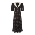 Polka Dot Silk Dress With Puff Sleeves Polka Dot Silk Dress With Puff Sleeves Clothing Alessandra Rich Luxury Shoes Polka Dot Silk Dress With Puff Sleeves Polka Dot Silk Dress With Puff Sleeves Clothing Alessandra Rich Luxury Shoes