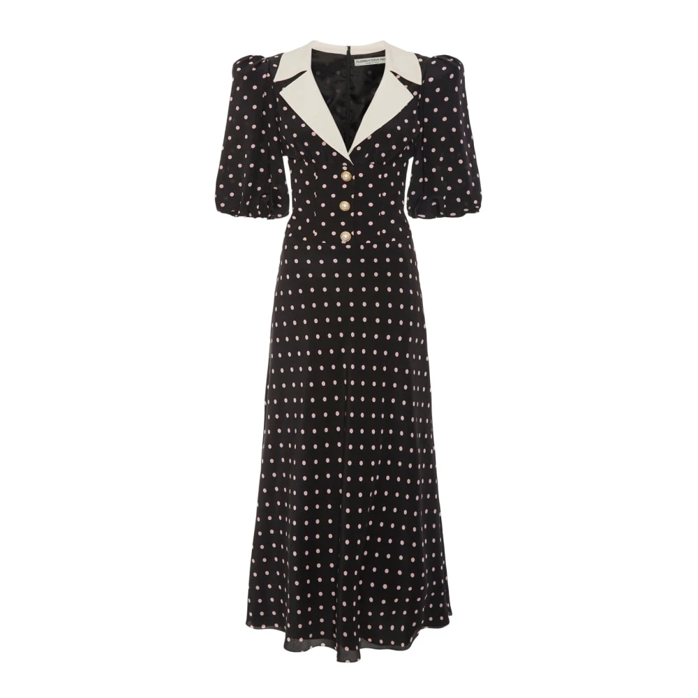 Polka Dot Silk Dress With Puff Sleeves Polka Dot Silk Dress With Puff Sleeves Clothing Alessandra Rich Luxury Shoes Polka Dot Silk Dress With Puff Sleeves Polka Dot Silk Dress With Puff Sleeves Clothing Alessandra Rich Luxury Shoes