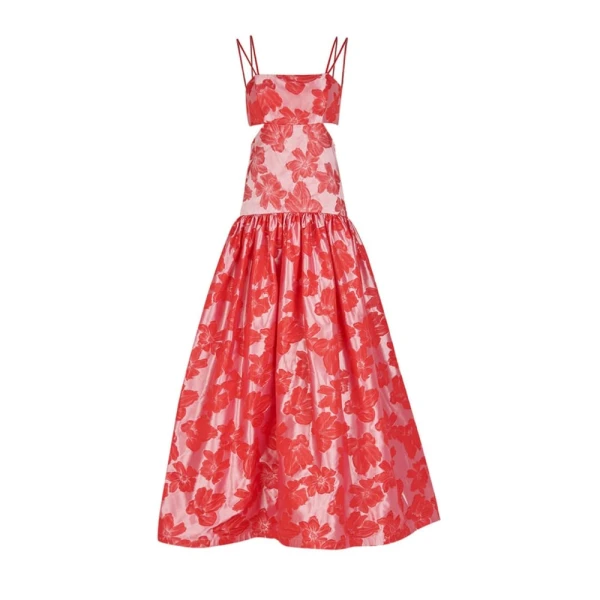 Silvia Tcherassi Anamaria Dress Cherry Floral Anamaria Dress Cherry Floral Clothing american designer Luxury Shoes 