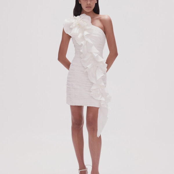 Aje Adelia Ruffle Mini Dress, view 2