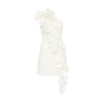 Aje-Adelia-Ruffle-Mini-Dress Aje Ivory dress