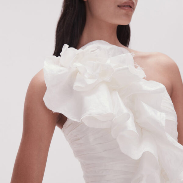 Aje Adelia Ruffle Mini Dress, view 4