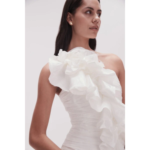 Adelia Ruffle Mini Dress