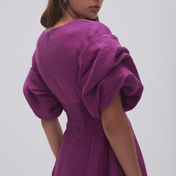 Aje Adelie Puff Sleeve Midi Dress, view 5