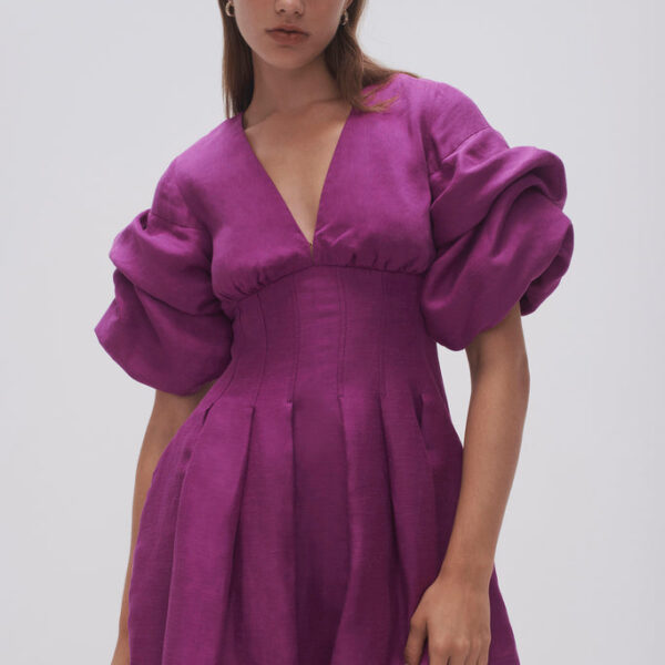 Aje Adelie Puff Sleeve Mini Dress, view 2