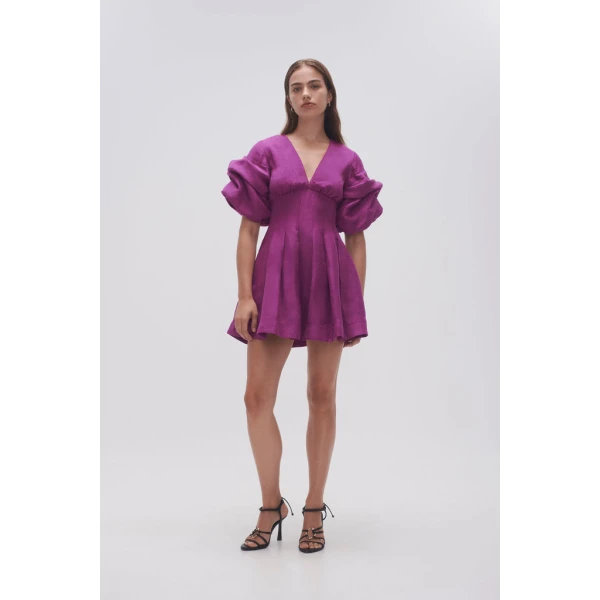 Adelie Puff Sleeve Mini Dress