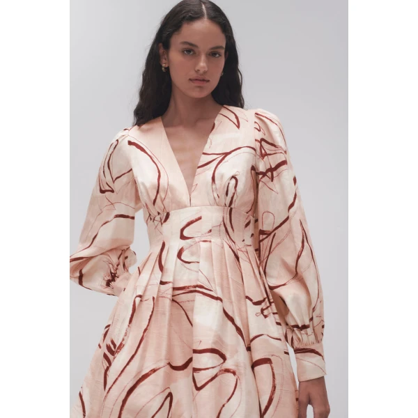 Amelia Plunge Mini Dress