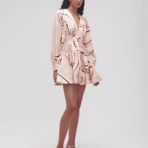 Aje Amelia Plunge Mini Dress, view 5