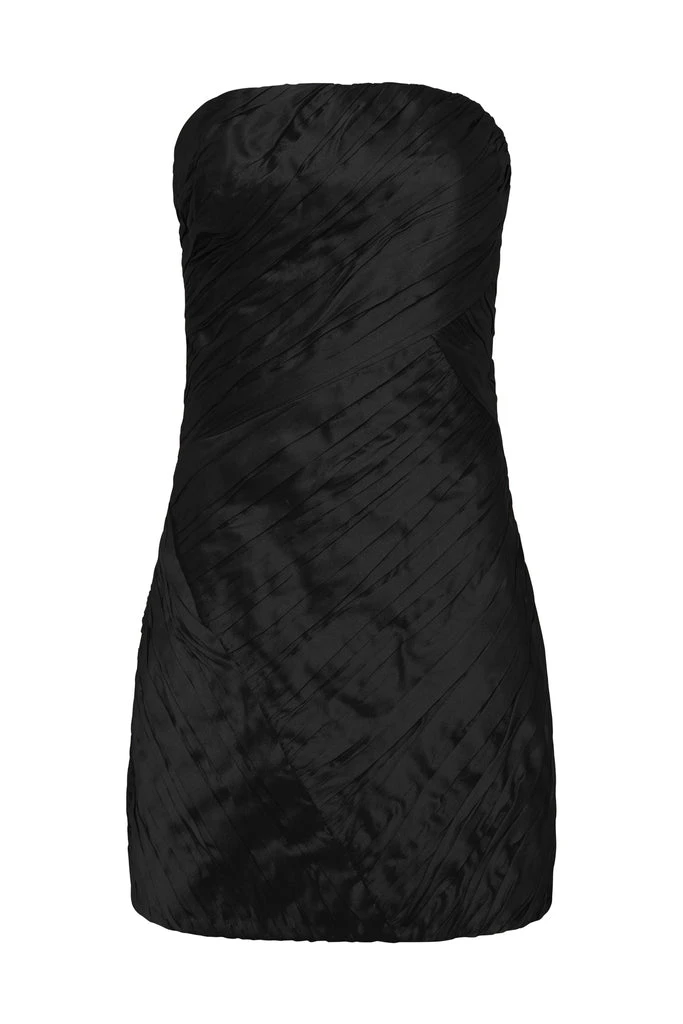 Aje-Anima-Ruched-Mini-Dress Aje Black dress