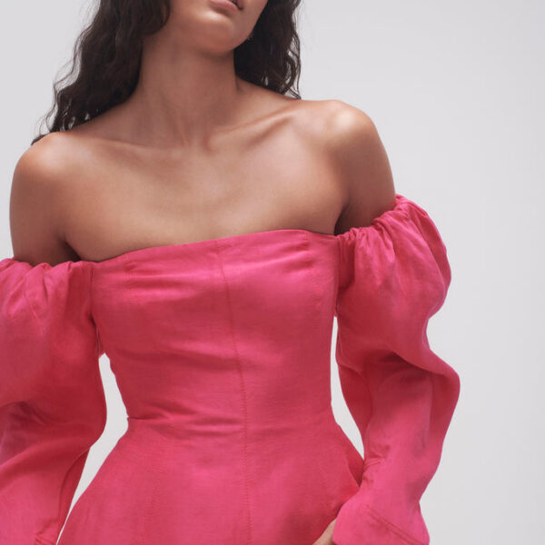 Aje Baret Sleeved Mini Dress, view 4