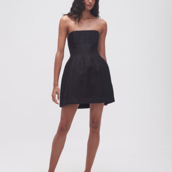 Aje Baret Strapless Mini Dress, view 3