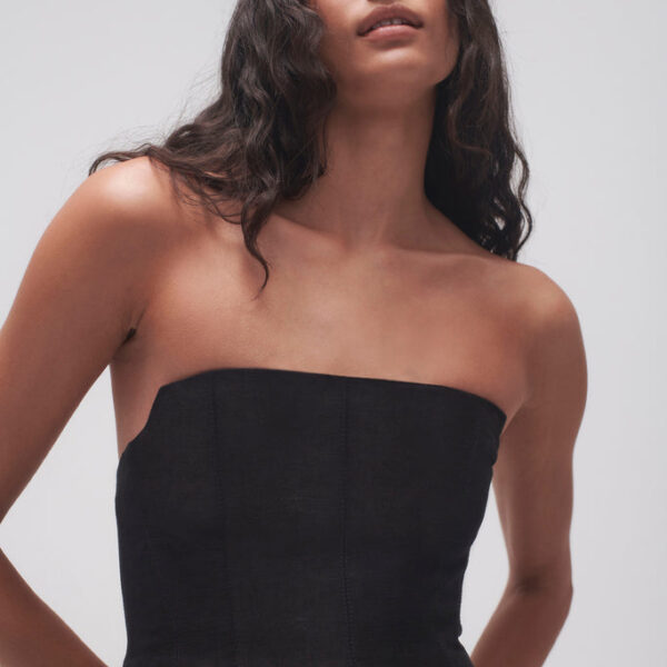 Aje Baret Strapless Mini Dress, view 4