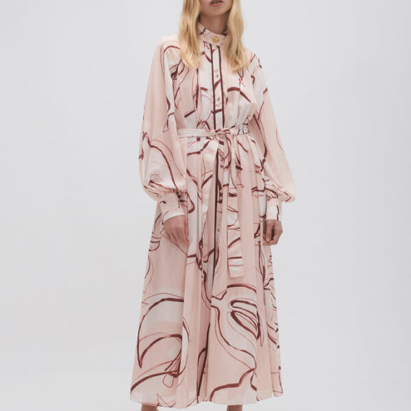 Aje Beatrice Pleated Midi Dress, view 2