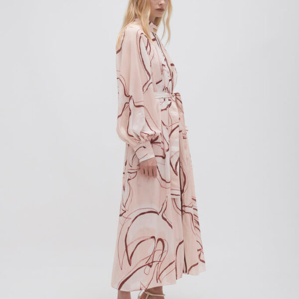 Aje Beatrice Pleated Midi Dress, view 3