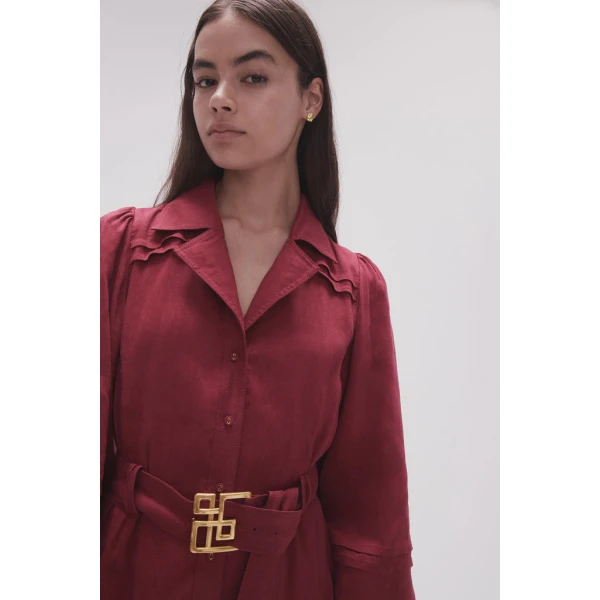 Caroline Belted Midi Dress