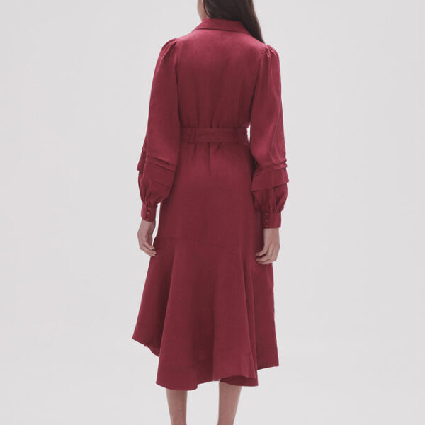 Aje Caroline Belted Midi Dress, view 5