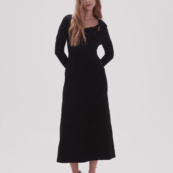 Aje Celeste Twist Knit Midi Dress, view 2