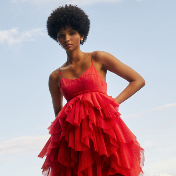 Aje Elsie Pleat Mini Dress, view 2