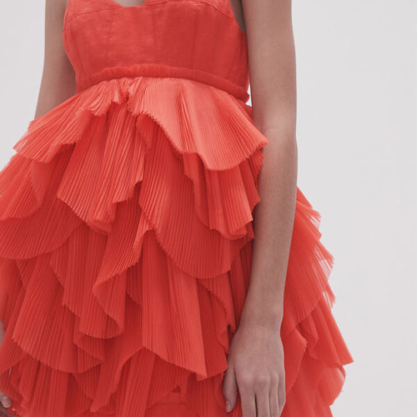 Aje Elsie Pleat Mini Dress, view 4