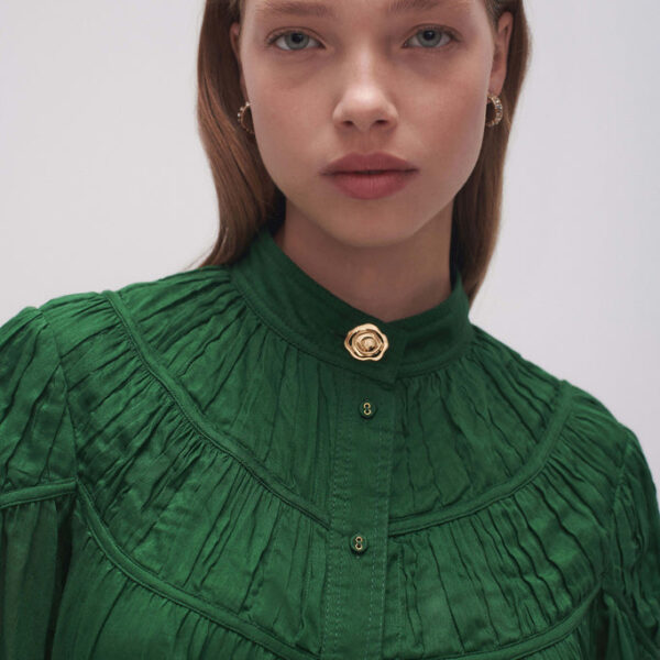 Aje Erika Ruched Tier Mini Dress, view 4