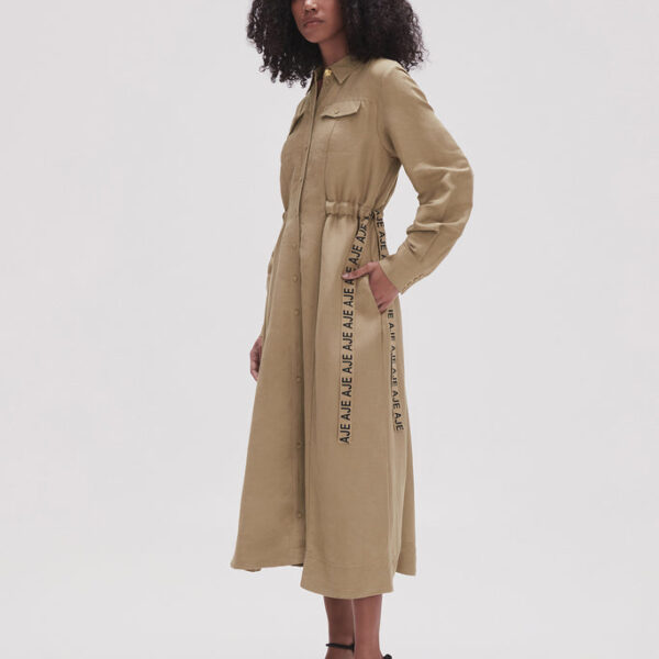 Aje Eternal Logo Midi Dress, view 3