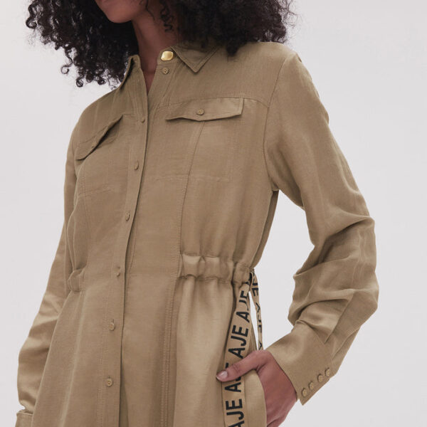 Aje Eternal Logo Midi Dress, view 4