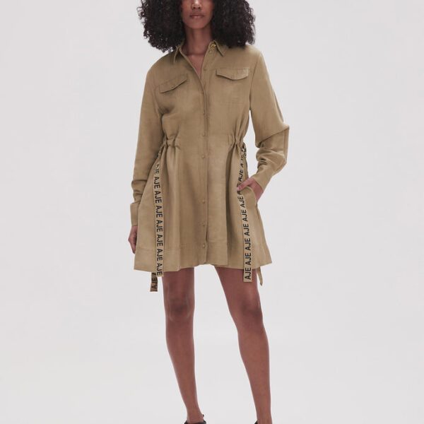 Aje Eternal Logo Mini Dress, view 3
