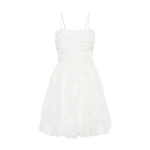 Aje Ivory Dress Evangeline Mini Dress Clothing Aje Luxury Shoes 